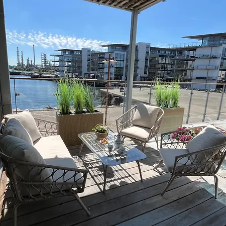 公寓 Penthouselejlighed Med Fuld Havudsigt 尼堡